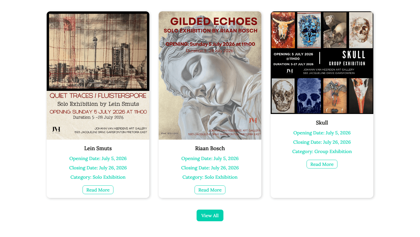 Live exhibitions, now loading in milliseconds